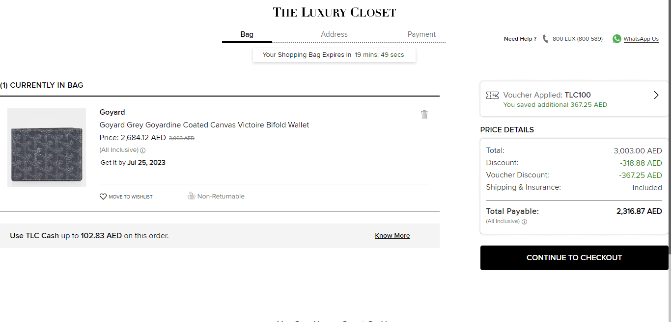luxury closet coupons
